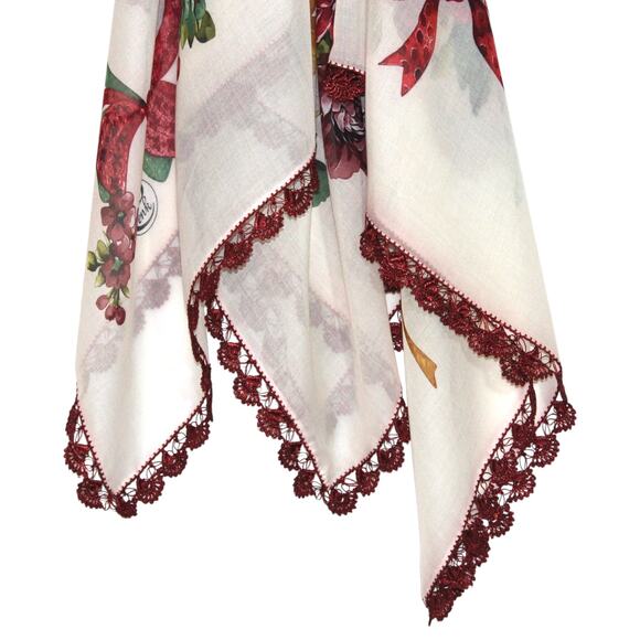 Tulbent Scarf Handmade Crochet Detailing NWOT - Picture 7 of 7